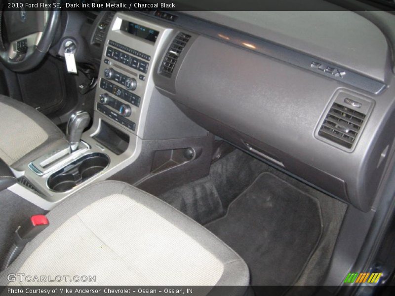 Dark Ink Blue Metallic / Charcoal Black 2010 Ford Flex SE