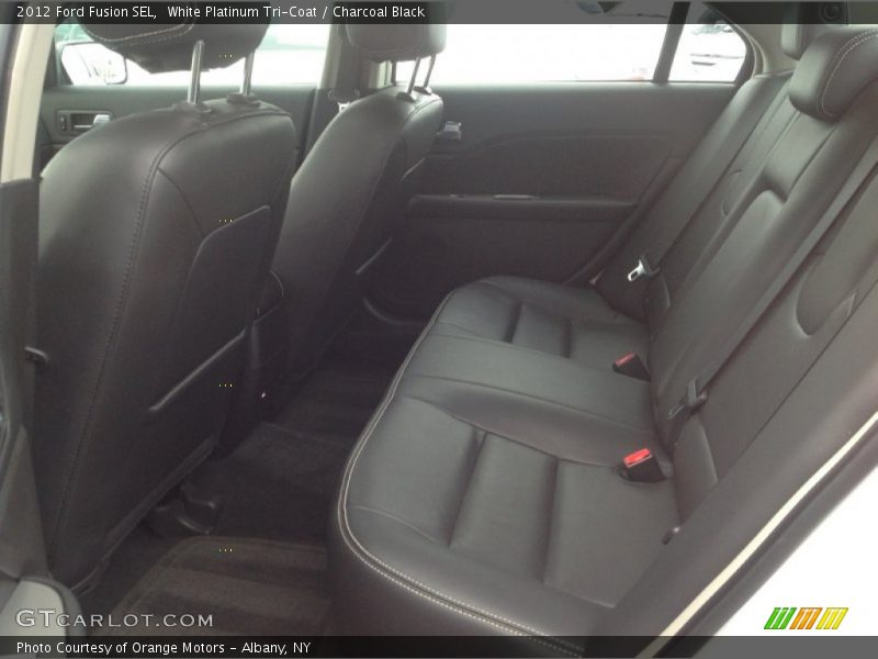 White Platinum Tri-Coat / Charcoal Black 2012 Ford Fusion SEL
