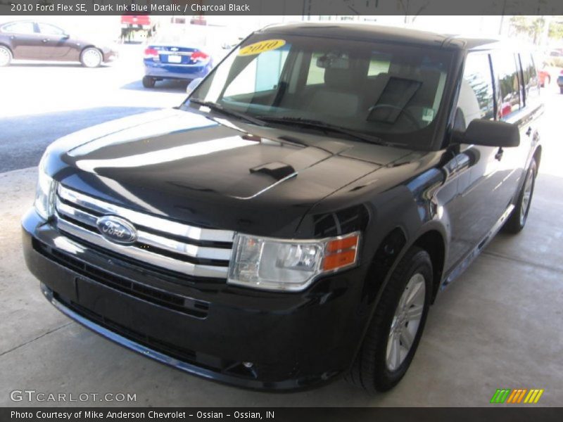 Dark Ink Blue Metallic / Charcoal Black 2010 Ford Flex SE