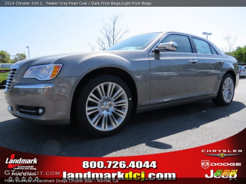 Pewter Grey Pearl Coat / Dark Frost Beige/Light Frost Beige 2014 Chrysler 300 C