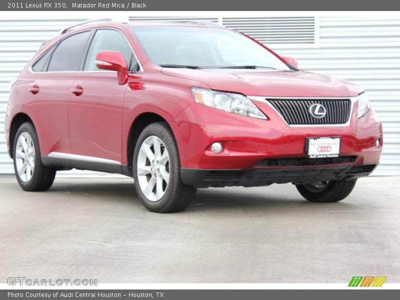 Matador Red Mica / Black 2011 Lexus RX 350