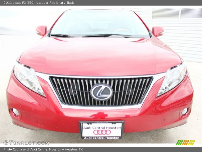 Matador Red Mica / Black 2011 Lexus RX 350