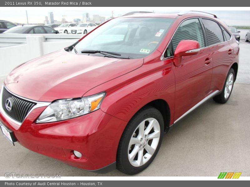 Matador Red Mica / Black 2011 Lexus RX 350
