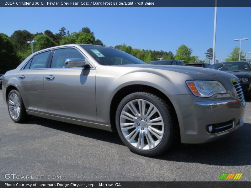 Pewter Grey Pearl Coat / Dark Frost Beige/Light Frost Beige 2014 Chrysler 300 C