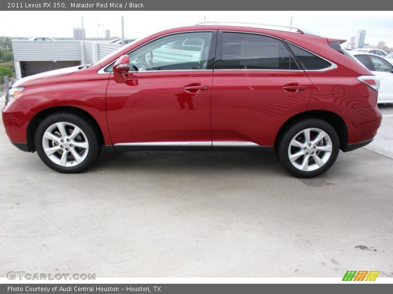 Matador Red Mica / Black 2011 Lexus RX 350