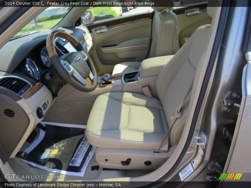 Pewter Grey Pearl Coat / Dark Frost Beige/Light Frost Beige 2014 Chrysler 300 C