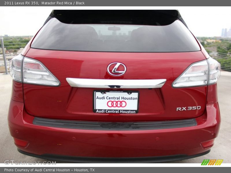 Matador Red Mica / Black 2011 Lexus RX 350