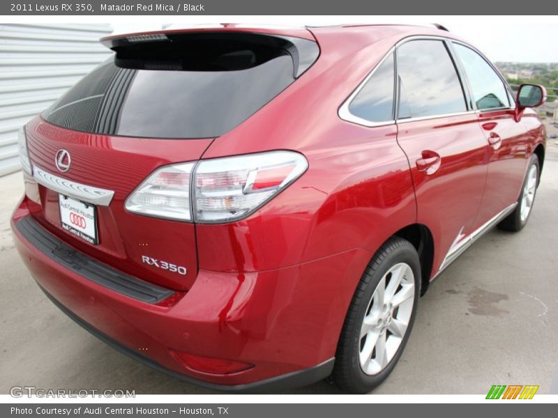 Matador Red Mica / Black 2011 Lexus RX 350