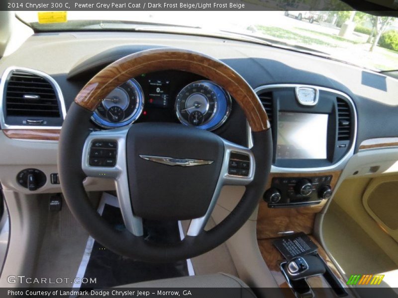 Pewter Grey Pearl Coat / Dark Frost Beige/Light Frost Beige 2014 Chrysler 300 C