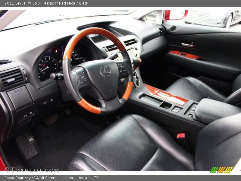 Matador Red Mica / Black 2011 Lexus RX 350