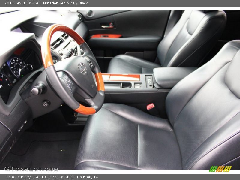 Matador Red Mica / Black 2011 Lexus RX 350