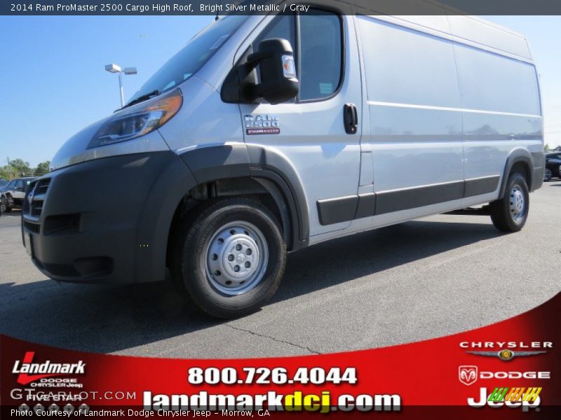 Bright Silver Metallic / Gray 2014 Ram ProMaster 2500 Cargo High Roof