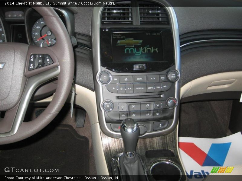Summit White / Cocoa/Light Neutral 2014 Chevrolet Malibu LT