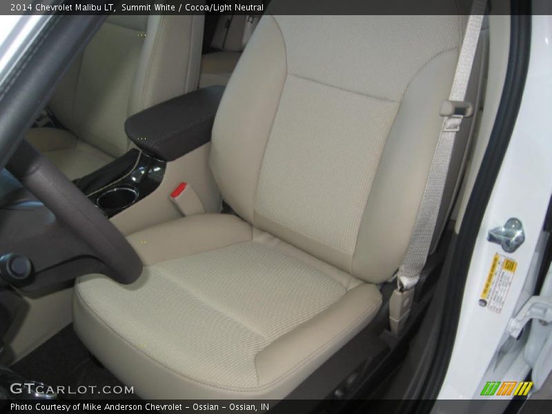 Summit White / Cocoa/Light Neutral 2014 Chevrolet Malibu LT