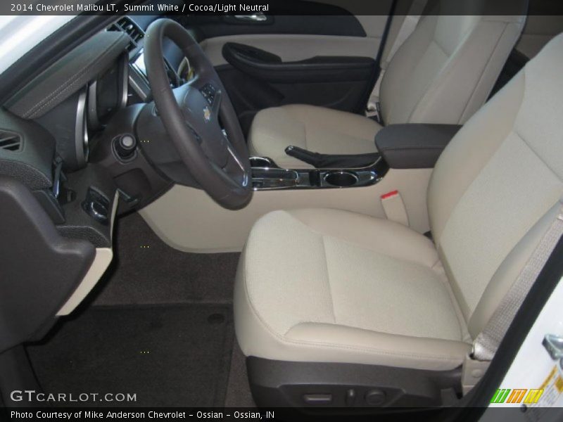 Summit White / Cocoa/Light Neutral 2014 Chevrolet Malibu LT