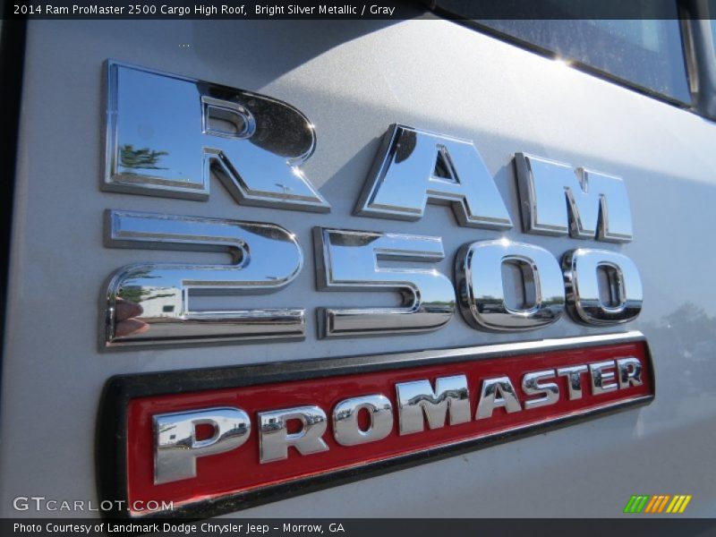 Bright Silver Metallic / Gray 2014 Ram ProMaster 2500 Cargo High Roof
