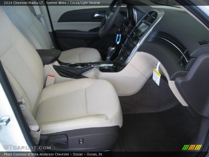 Summit White / Cocoa/Light Neutral 2014 Chevrolet Malibu LT