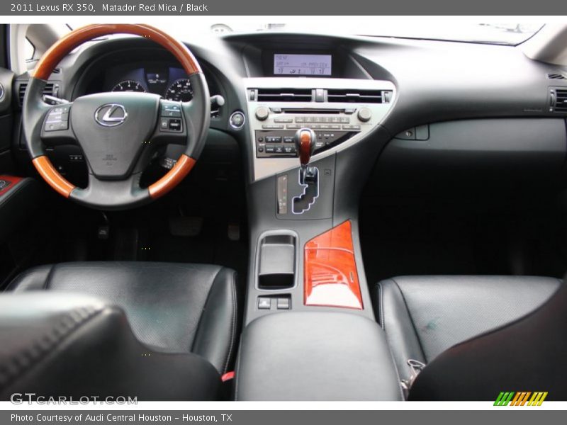 Matador Red Mica / Black 2011 Lexus RX 350