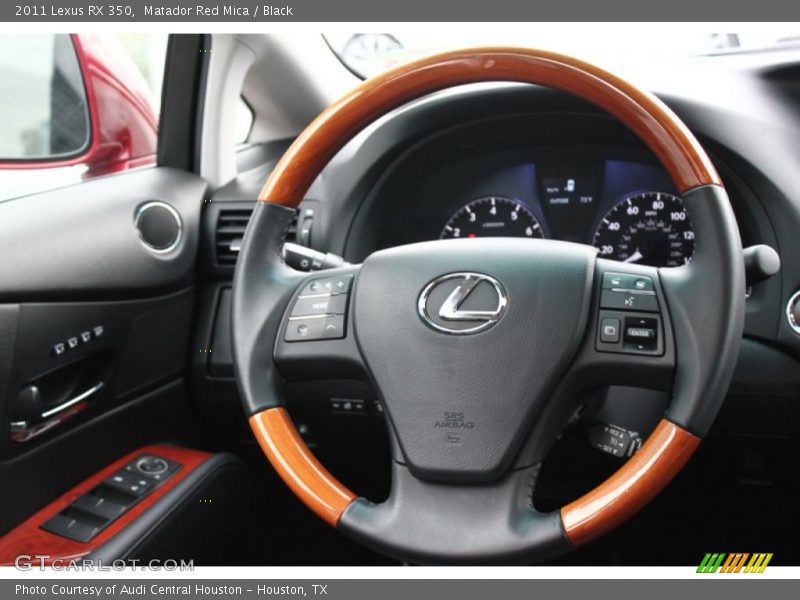 Matador Red Mica / Black 2011 Lexus RX 350