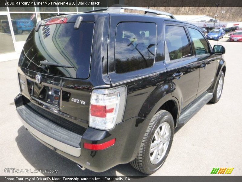 Black / Black 2008 Mercury Mariner V6 Premier 4WD