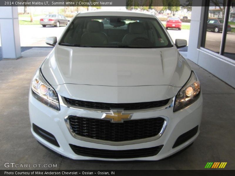 Summit White / Cocoa/Light Neutral 2014 Chevrolet Malibu LT