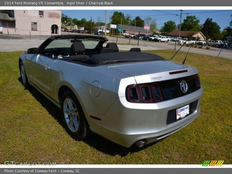 Ingot Silver / Charcoal Black 2014 Ford Mustang V6 Convertible