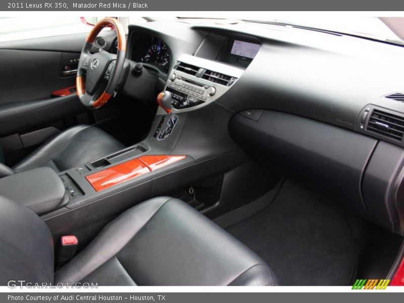Matador Red Mica / Black 2011 Lexus RX 350