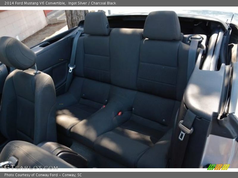 Ingot Silver / Charcoal Black 2014 Ford Mustang V6 Convertible