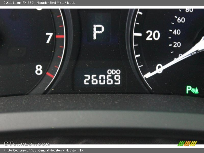 Matador Red Mica / Black 2011 Lexus RX 350