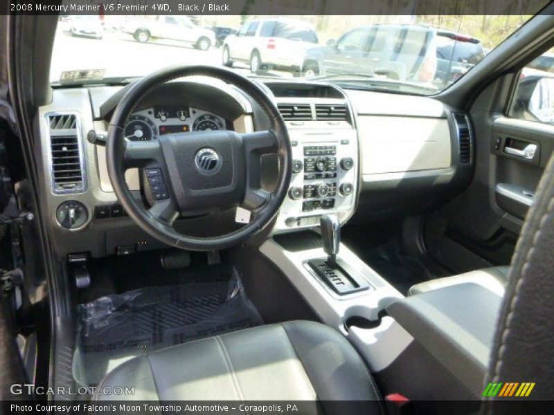 Black / Black 2008 Mercury Mariner V6 Premier 4WD