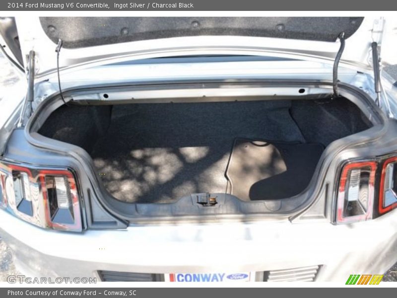 Ingot Silver / Charcoal Black 2014 Ford Mustang V6 Convertible