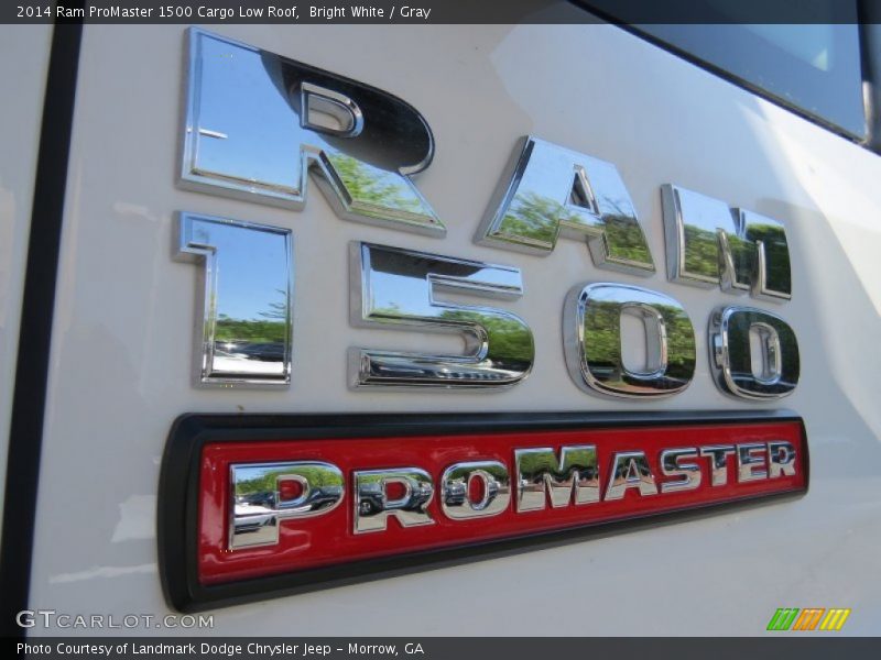 Bright White / Gray 2014 Ram ProMaster 1500 Cargo Low Roof