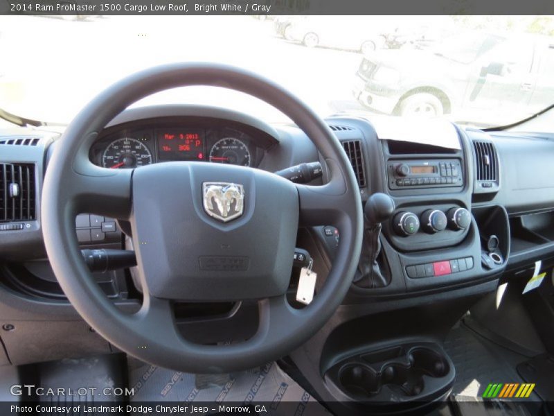 Bright White / Gray 2014 Ram ProMaster 1500 Cargo Low Roof