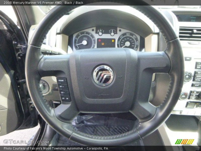 Black / Black 2008 Mercury Mariner V6 Premier 4WD