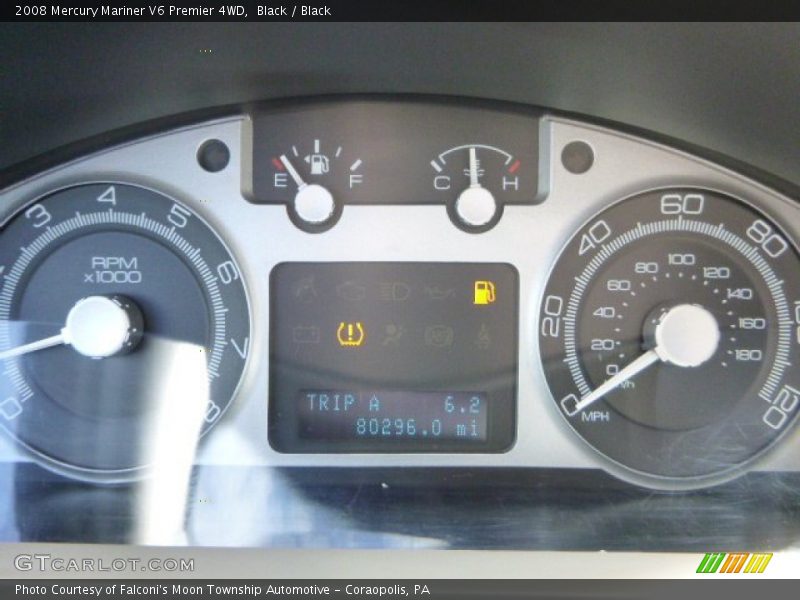 Black / Black 2008 Mercury Mariner V6 Premier 4WD