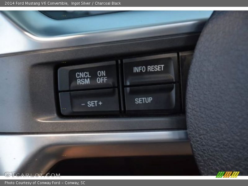 Ingot Silver / Charcoal Black 2014 Ford Mustang V6 Convertible