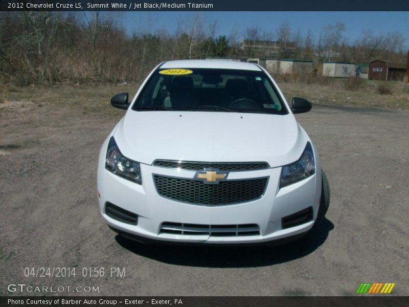 Summit White / Jet Black/Medium Titanium 2012 Chevrolet Cruze LS