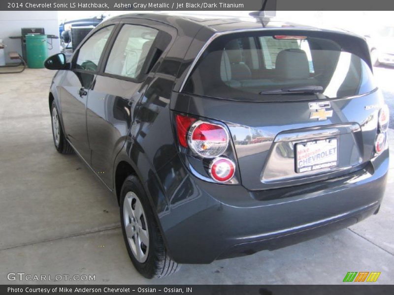 Ashen Gray Metallic / Jet Black/Dark Titanium 2014 Chevrolet Sonic LS Hatchback