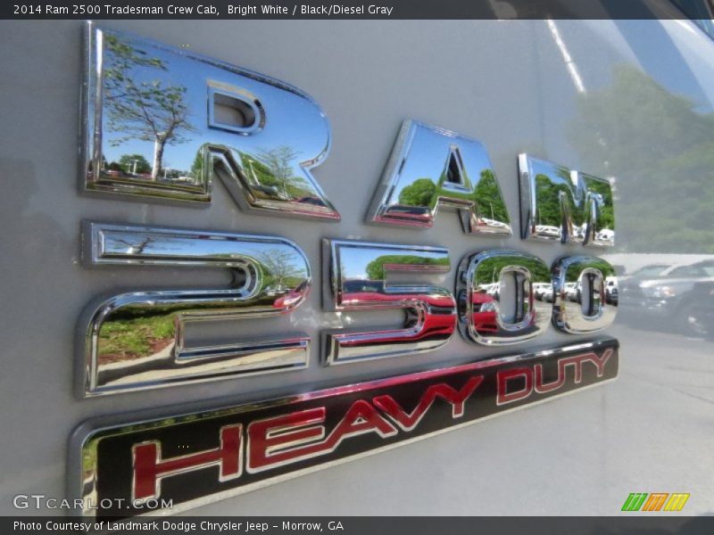 Bright White / Black/Diesel Gray 2014 Ram 2500 Tradesman Crew Cab