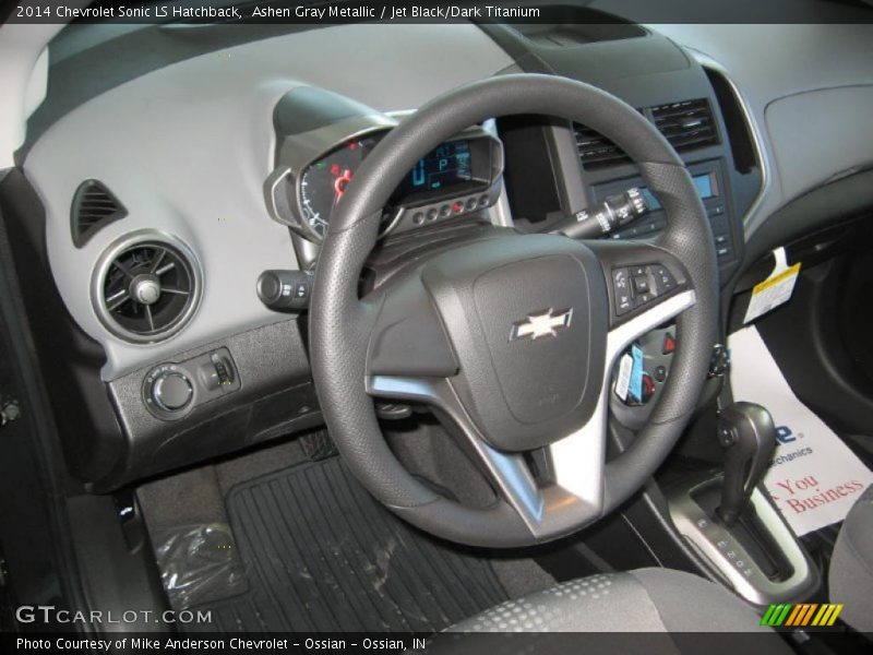 Ashen Gray Metallic / Jet Black/Dark Titanium 2014 Chevrolet Sonic LS Hatchback