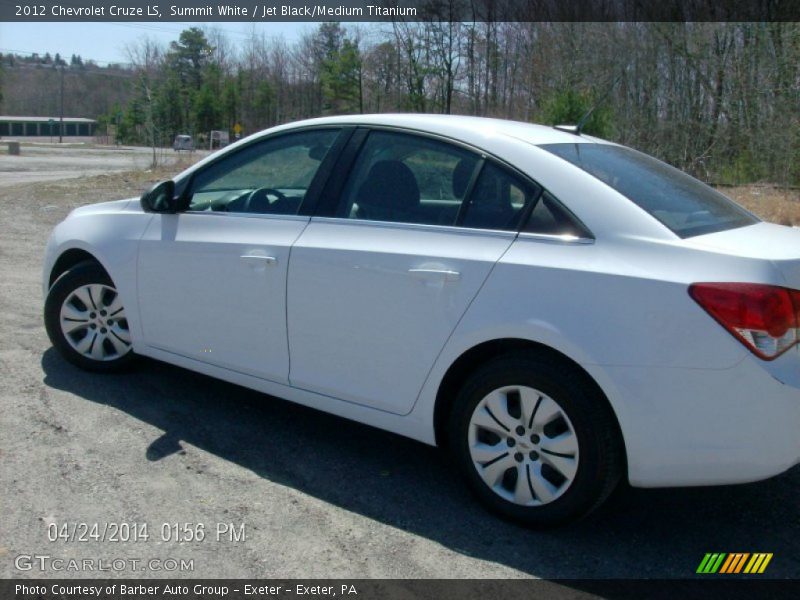 Summit White / Jet Black/Medium Titanium 2012 Chevrolet Cruze LS