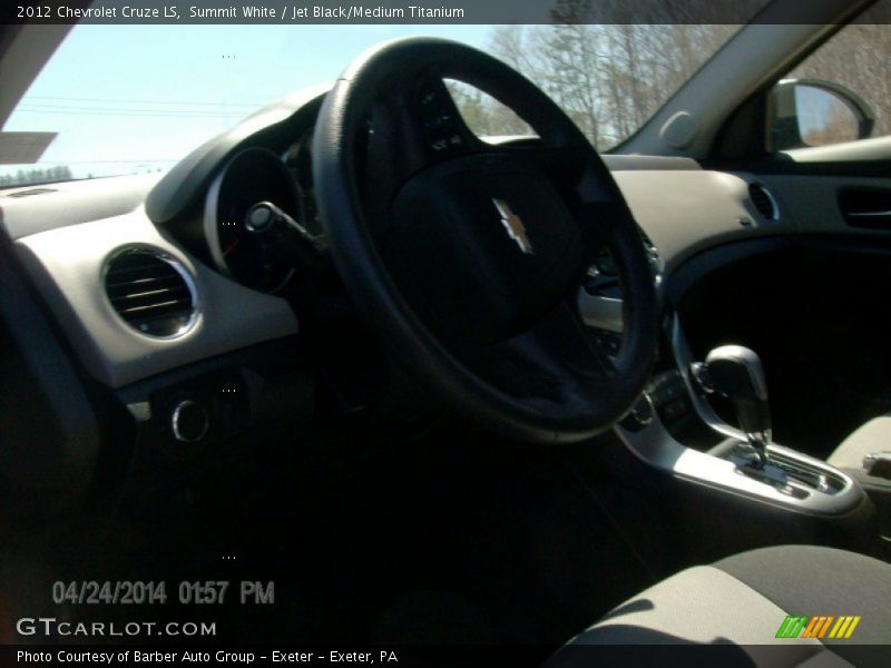 Summit White / Jet Black/Medium Titanium 2012 Chevrolet Cruze LS