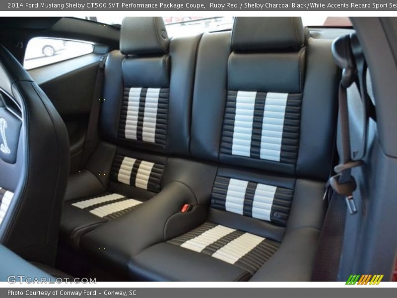 Rear Seat of 2014 Mustang Shelby GT500 SVT Performance Package Coupe