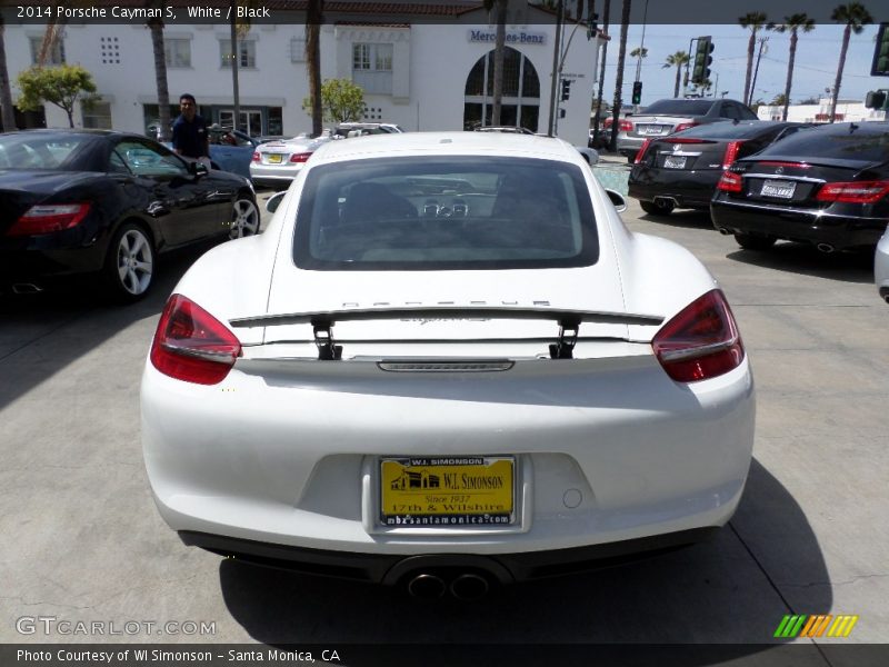 White / Black 2014 Porsche Cayman S