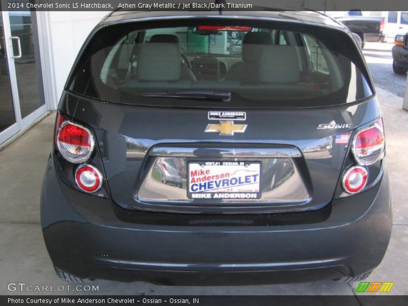 Ashen Gray Metallic / Jet Black/Dark Titanium 2014 Chevrolet Sonic LS Hatchback