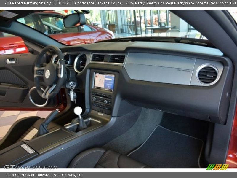Dashboard of 2014 Mustang Shelby GT500 SVT Performance Package Coupe