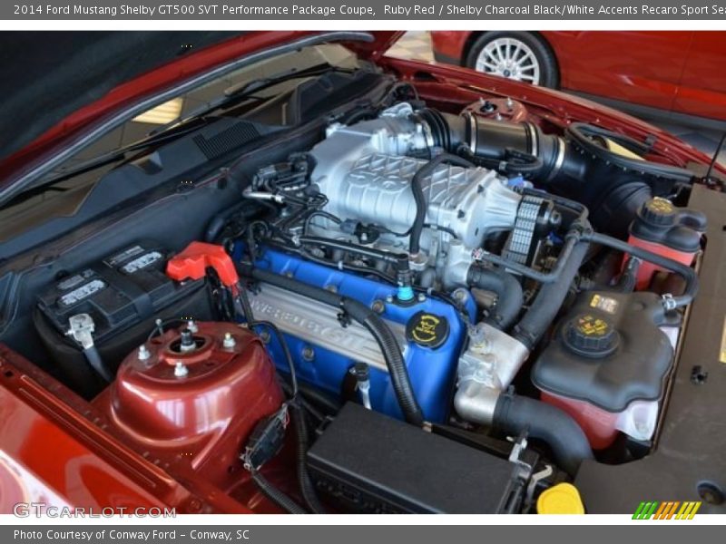  2014 Mustang Shelby GT500 SVT Performance Package Coupe Engine - 5.8 Liter SVT Supercharged DOHC 32-Valve Ti-VCT V8