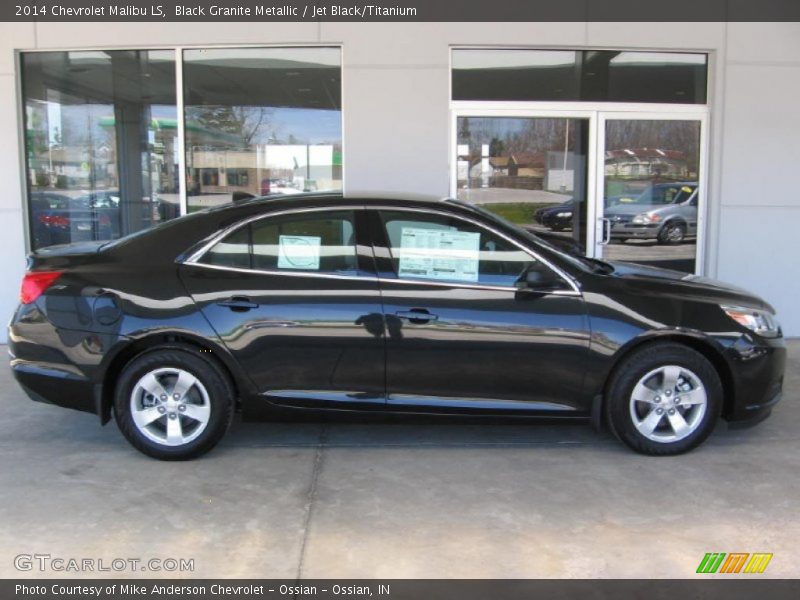 Black Granite Metallic / Jet Black/Titanium 2014 Chevrolet Malibu LS