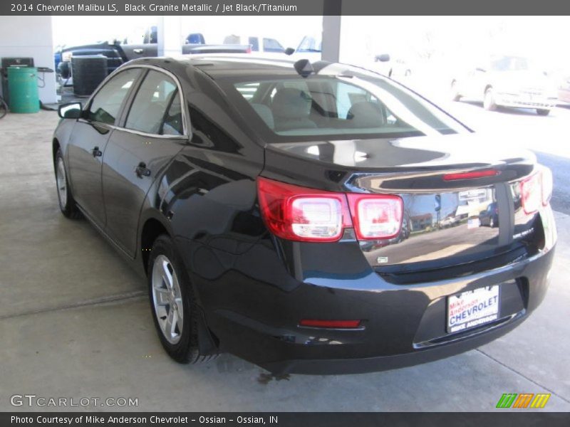 Black Granite Metallic / Jet Black/Titanium 2014 Chevrolet Malibu LS