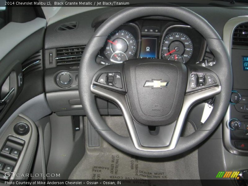 Black Granite Metallic / Jet Black/Titanium 2014 Chevrolet Malibu LS